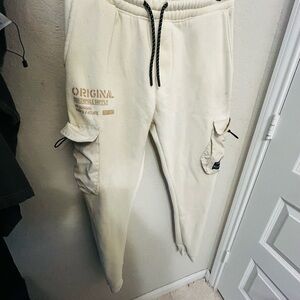 South Pole Off-White Cargo Pants